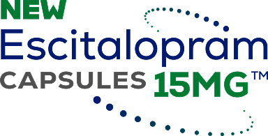 New Escitalopram capsules 15 mg logo